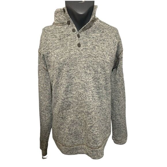 Weatherproof Vintage Mens Heather Gray Long Sleeve Sweater Top Large - Picture 1 of 6
